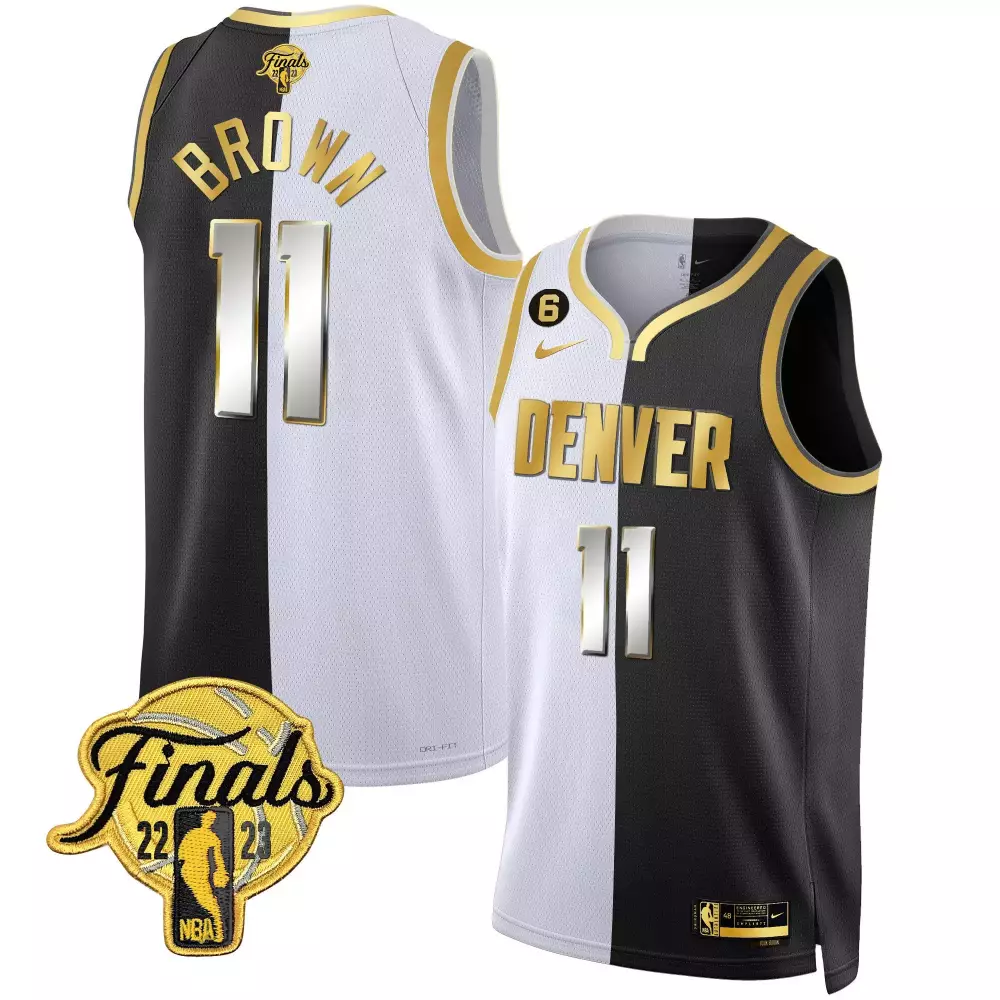 Brown 11 Men's Denver Jersey | All Stitched Vapor Finals Edition Navy 2023 | Limited Edition Fan Gear | For Men, Women & Youth