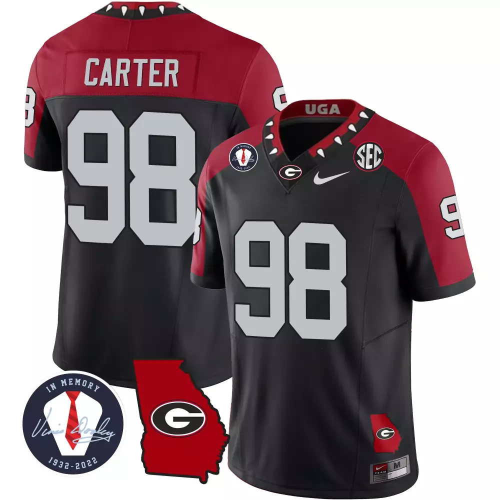 Carter 88 Women's Georgia Bulldogs 2023 Stitched Vapor Jersey | White & Red | Fan Gear for All