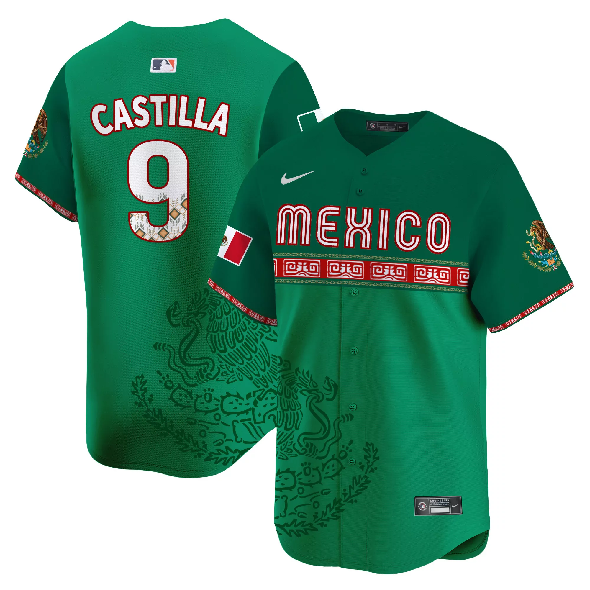 arozarena 56 mexico 2023 men s all stitched vapor jersey black green edition
