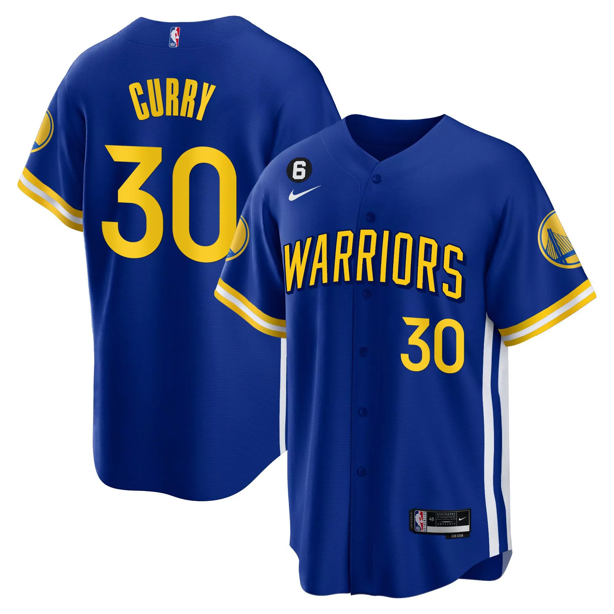 curry 30 golden state warriors 2023 men s all stitched vapor jersey blue edition with patch 1
