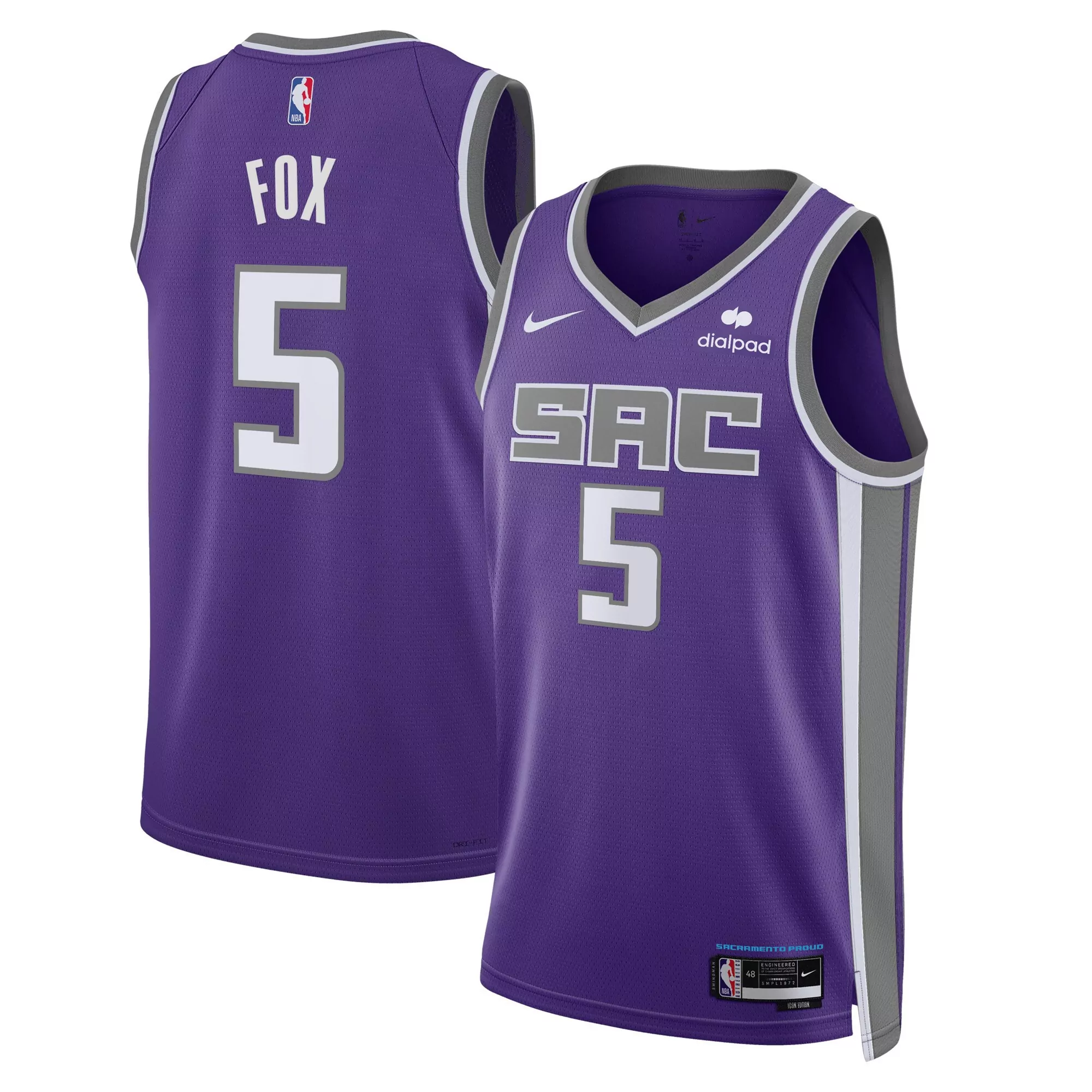 davion mitchell sacramento kings nike unisex 2022 23 swingman jersey city edition anthracite
