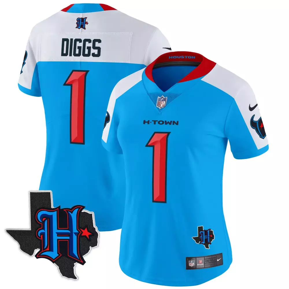 diggs 1 houston texans 2023 men s black all stitched vapor jersey