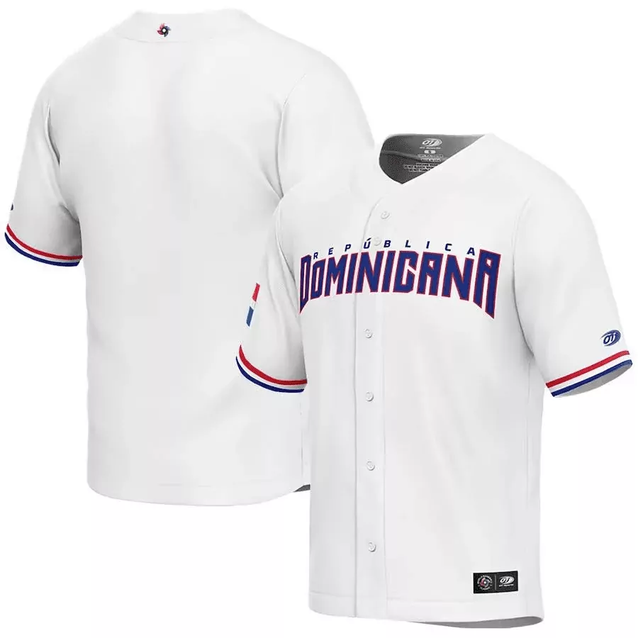 Dominicana White All Stitched Vapor Jersey | 2023 Men's Style | Fan Gear for Men, Women & Youth