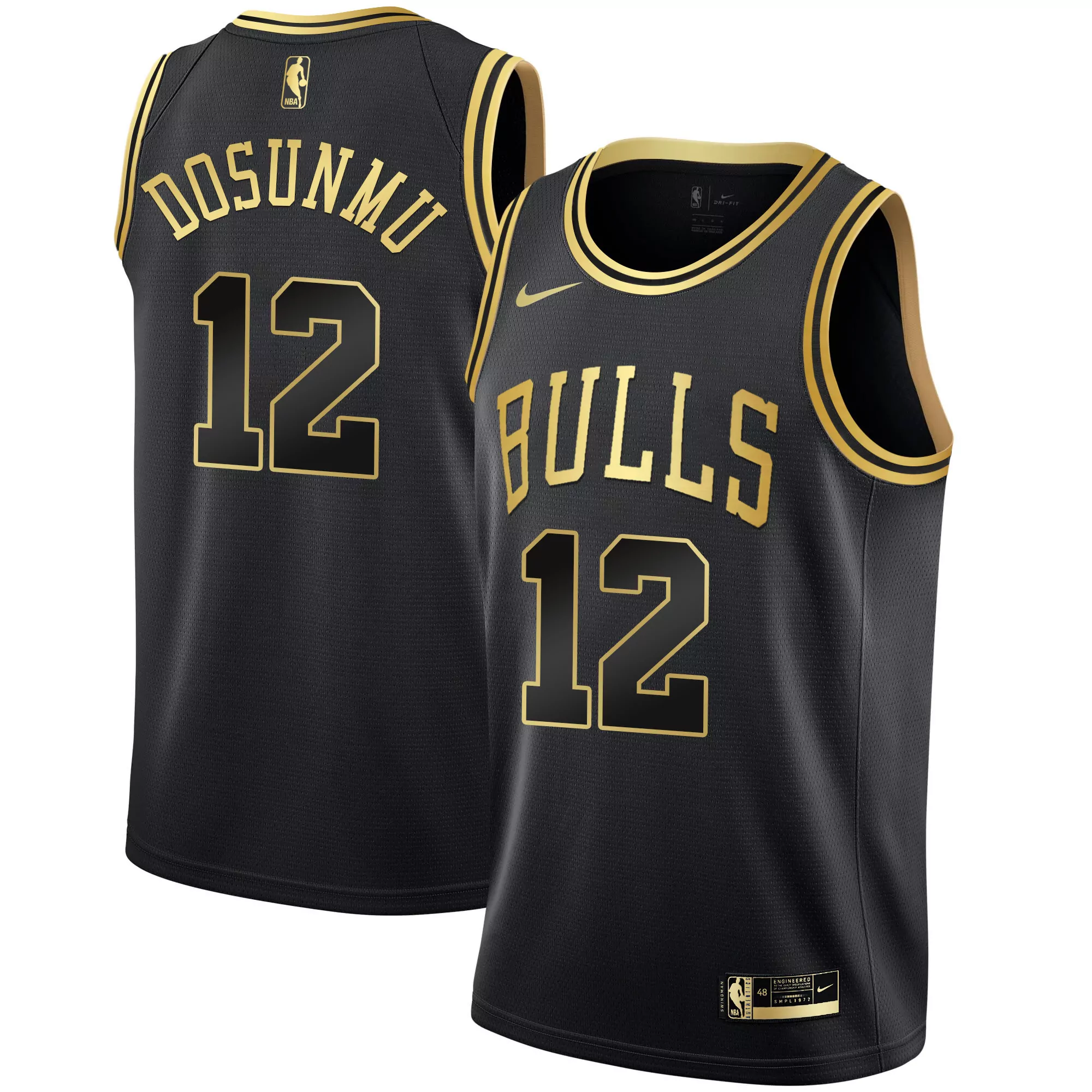 derozan 11 chicago bulls 2023 men s all stitched vapor jersey black gold