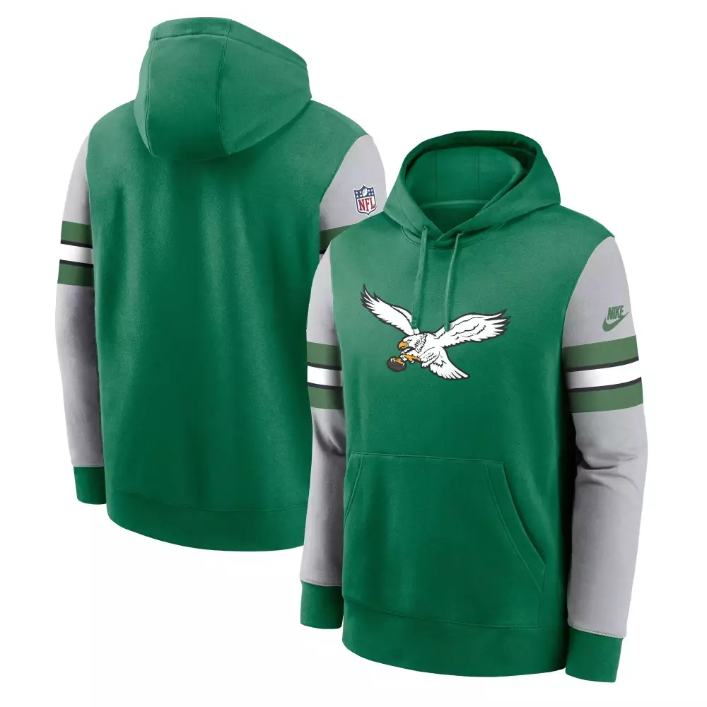 eagles green hoodie nfl team apparel men s 2023 all stitched vapor jersey
