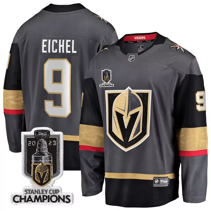 eichel 9 vegas golden knights 2023 men s all stitched vapor jersey champions gold