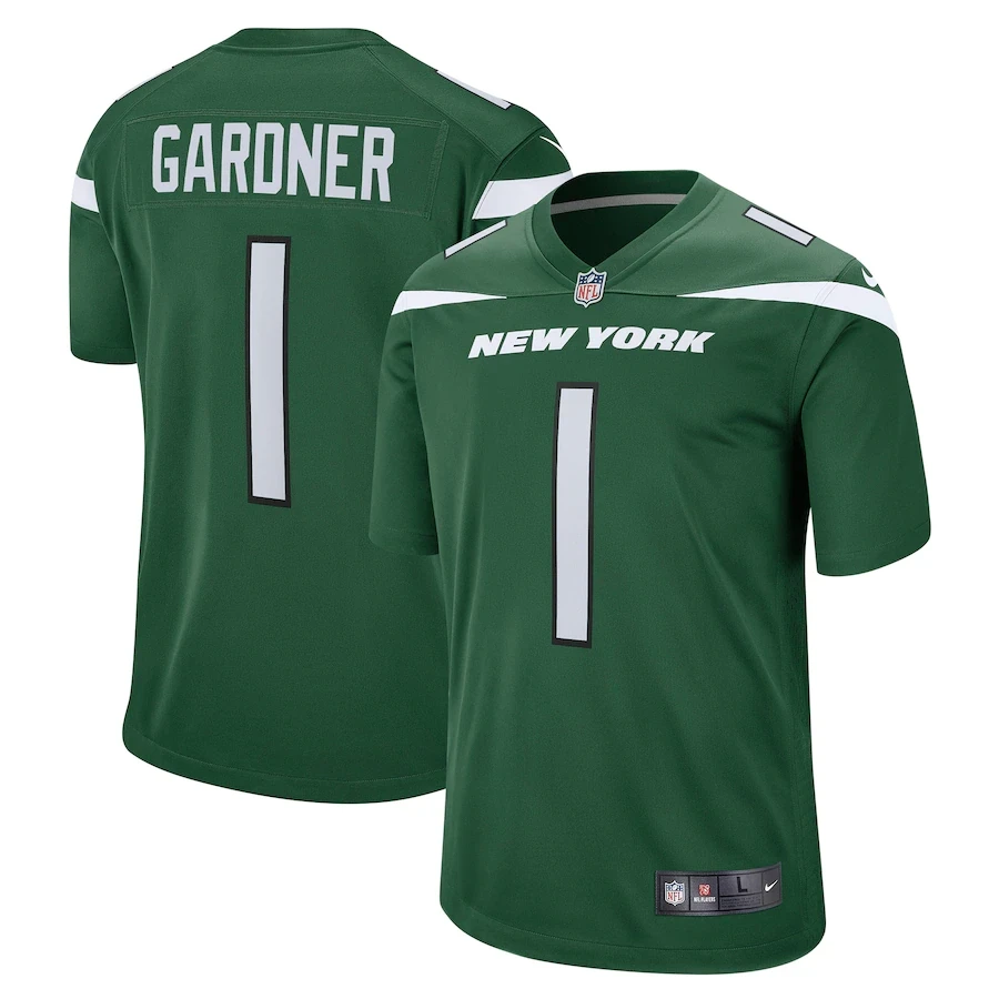 garner 1 new york jets 2023 men s all stitched vapor jersey green 1