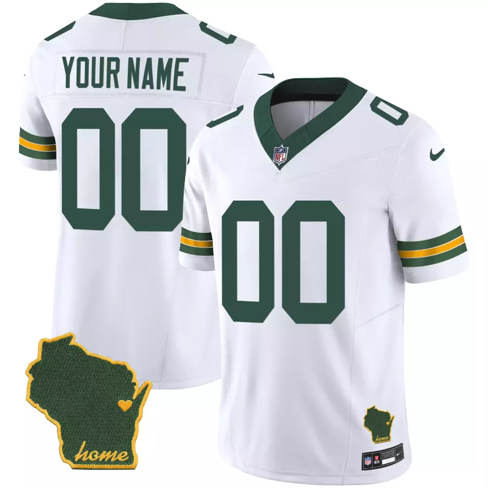 green bay packers custom navy jersey with player name and number 00