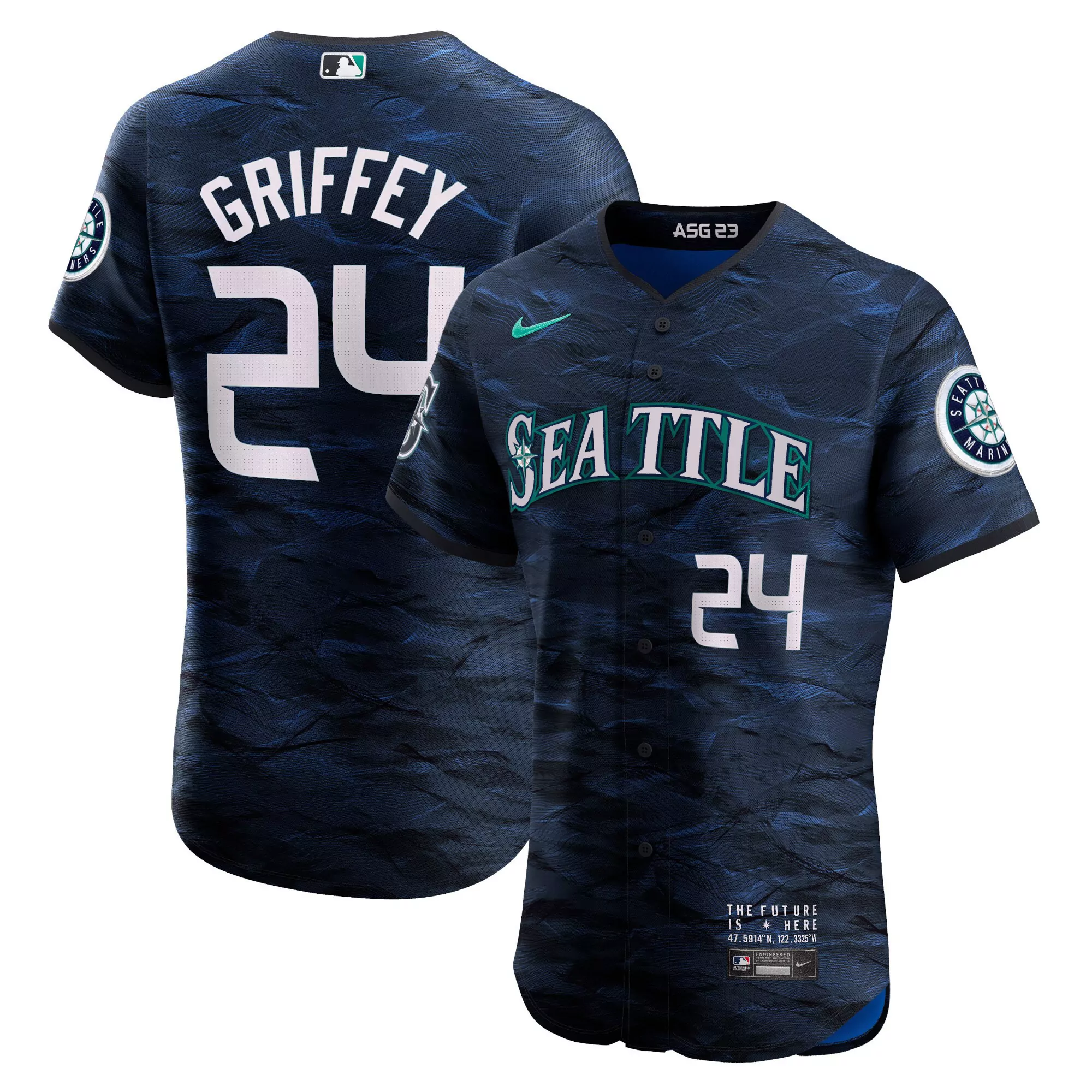 griffey 24 seattle mariners 2023 men s all stitched vapor jersey asg edition