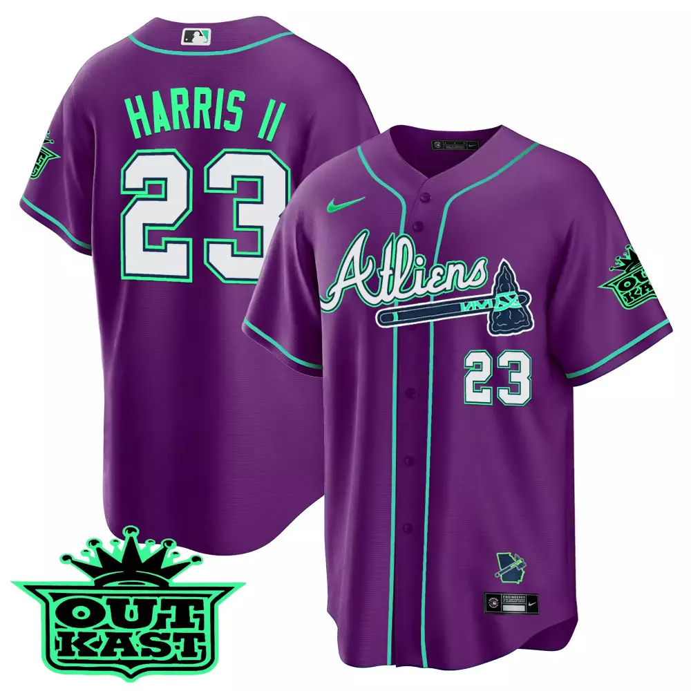 Harris II Atlanta 2023 Women's Stitched Vapor Jersey | Outkast Edition in Red & White | Perfect Gift Idea | For Men, Women & Youth