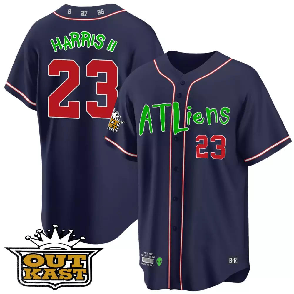 harris ii 23 atlien 1996 men s all stitched vapor jersey navy green red