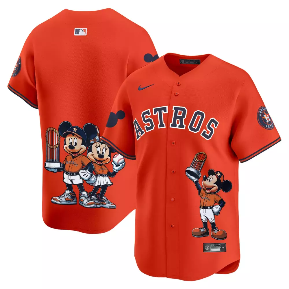 houston astros mickey mouse all stitched vapor jersey 2023 00 unisex cream edition