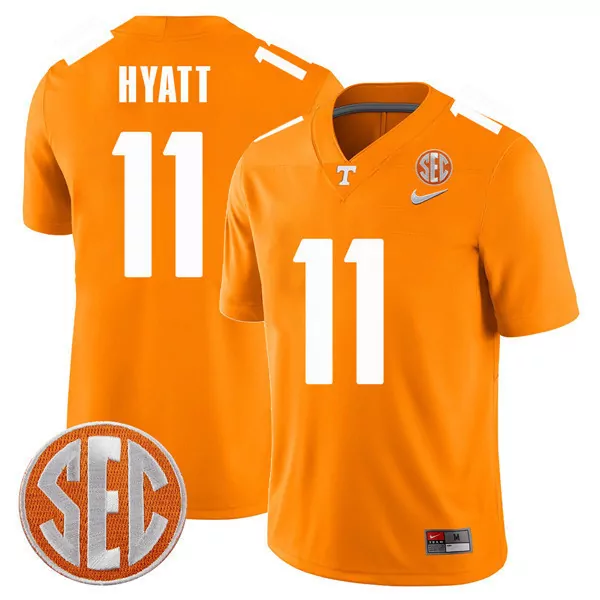 Hooker 5 Women'S Stitched Jersey White Tennessee Volunteers Sec Patch 2023