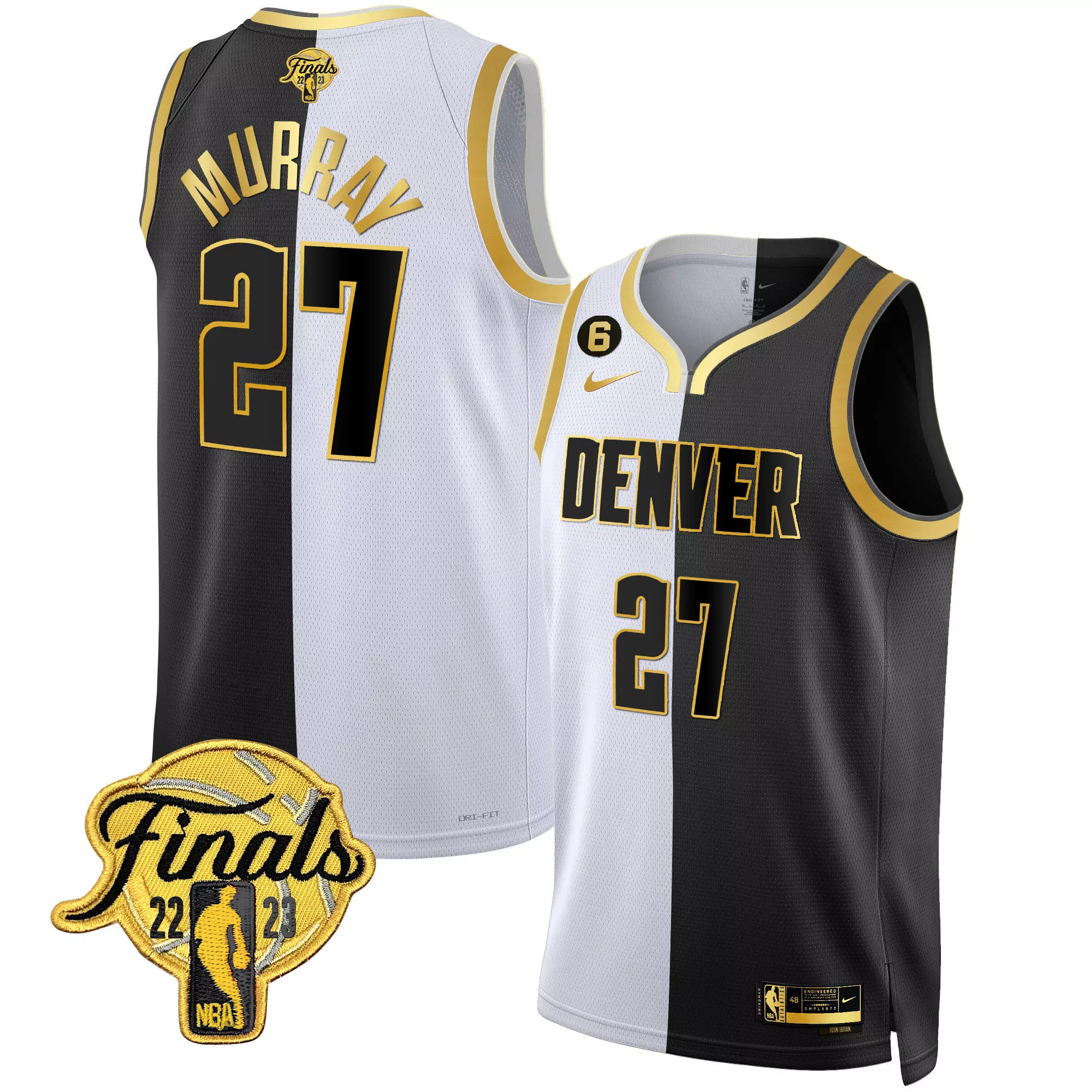 jamal murray 27 denver nuggets 2023 men s all stitched vapor jersey finals edition black