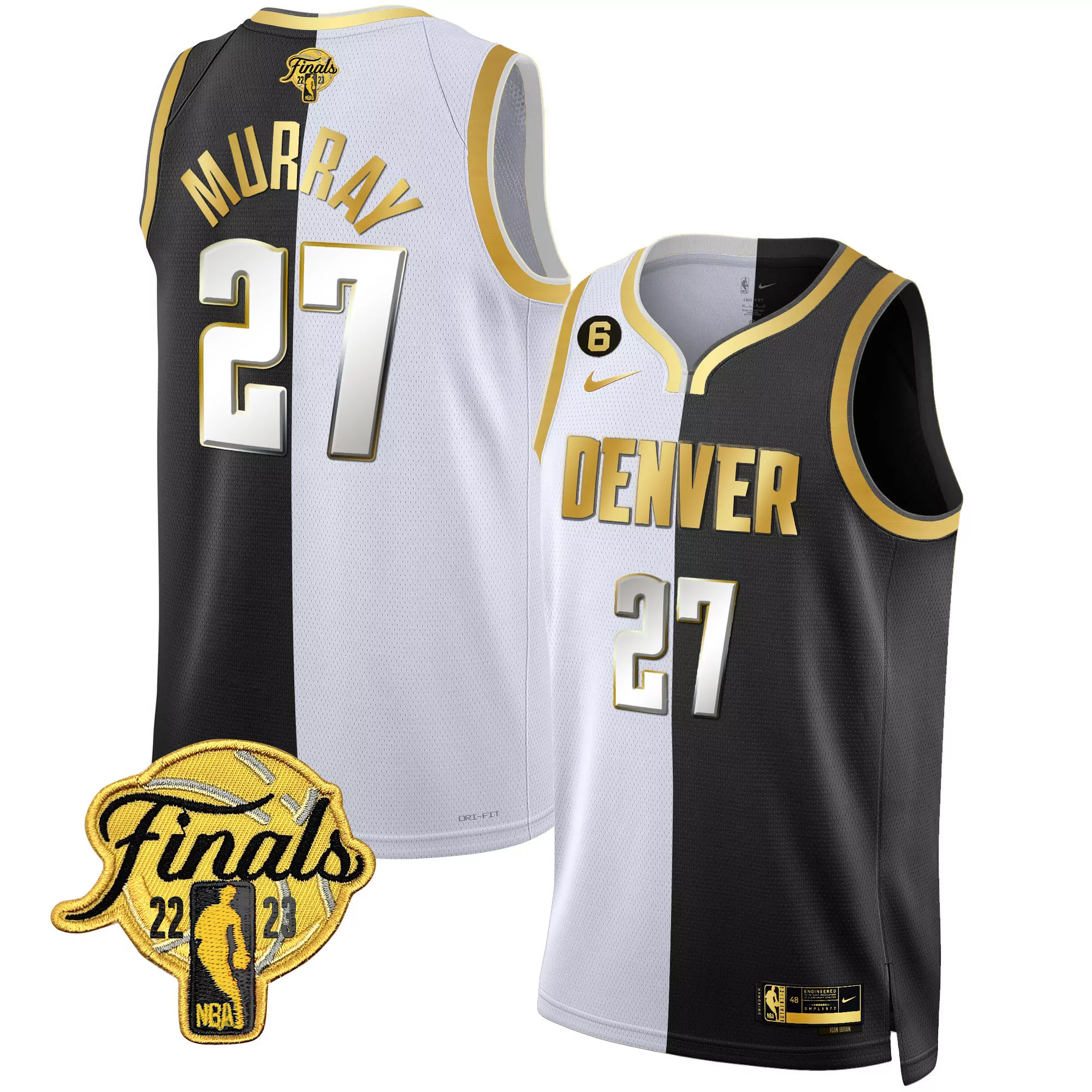 jamal murray 27 denver nuggets 2023 men s all stitched vapor jersey finals edition black