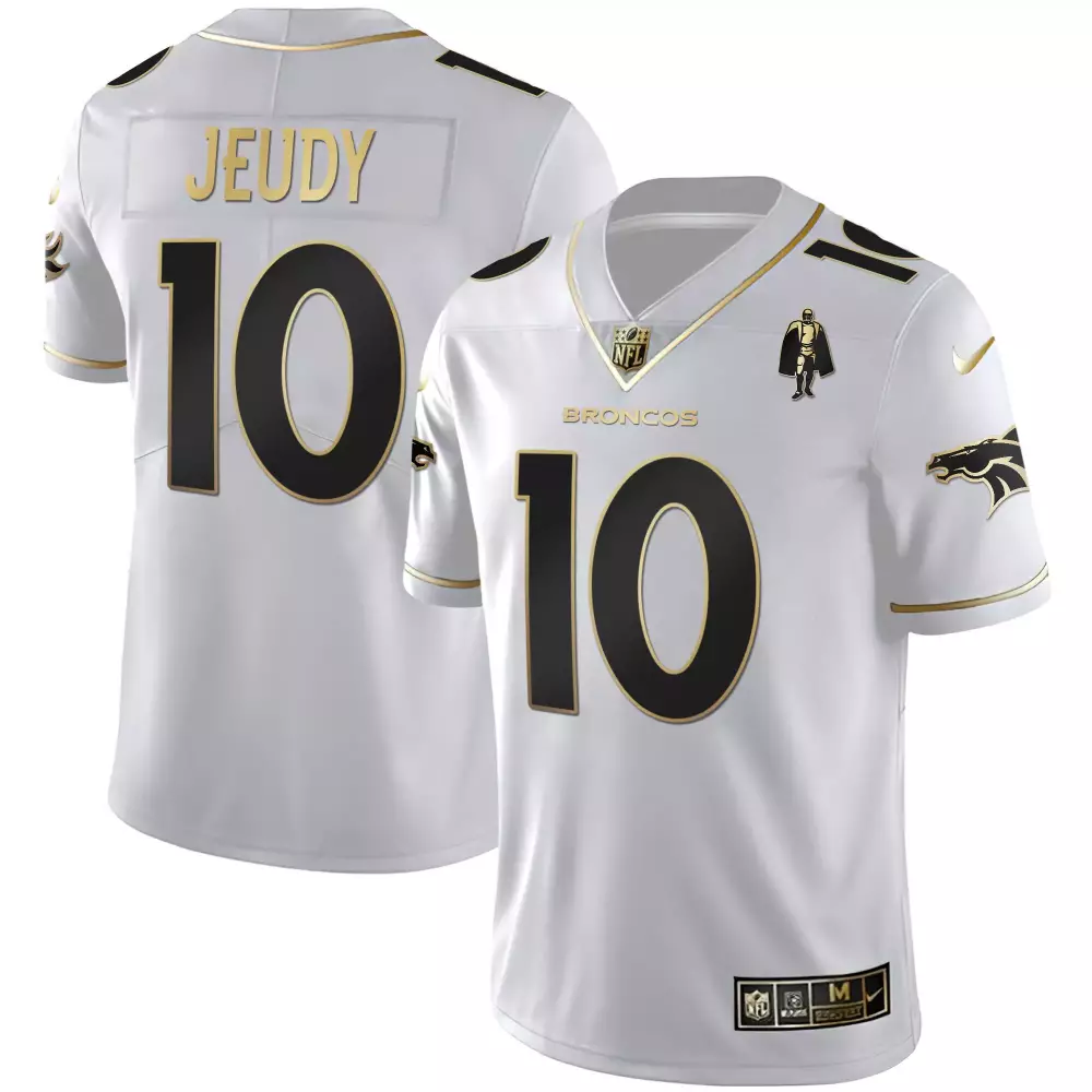 Jeudy 10 Denver Broncos Men's White Stitched Vapor Jersey | 2023 Limited Edition | Perfect Fan Gear for Game Day | For Men, Women & Youth