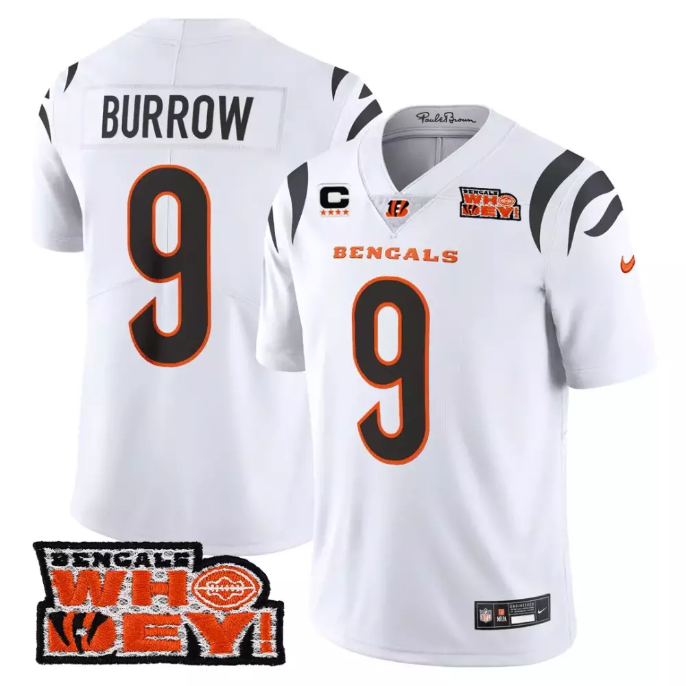 Joe Burrow 1 Bengals 2023 Women's All Stitched Vapor Jersey | Black Design | Fan Gear for Game Day | For Men, Women & Youth