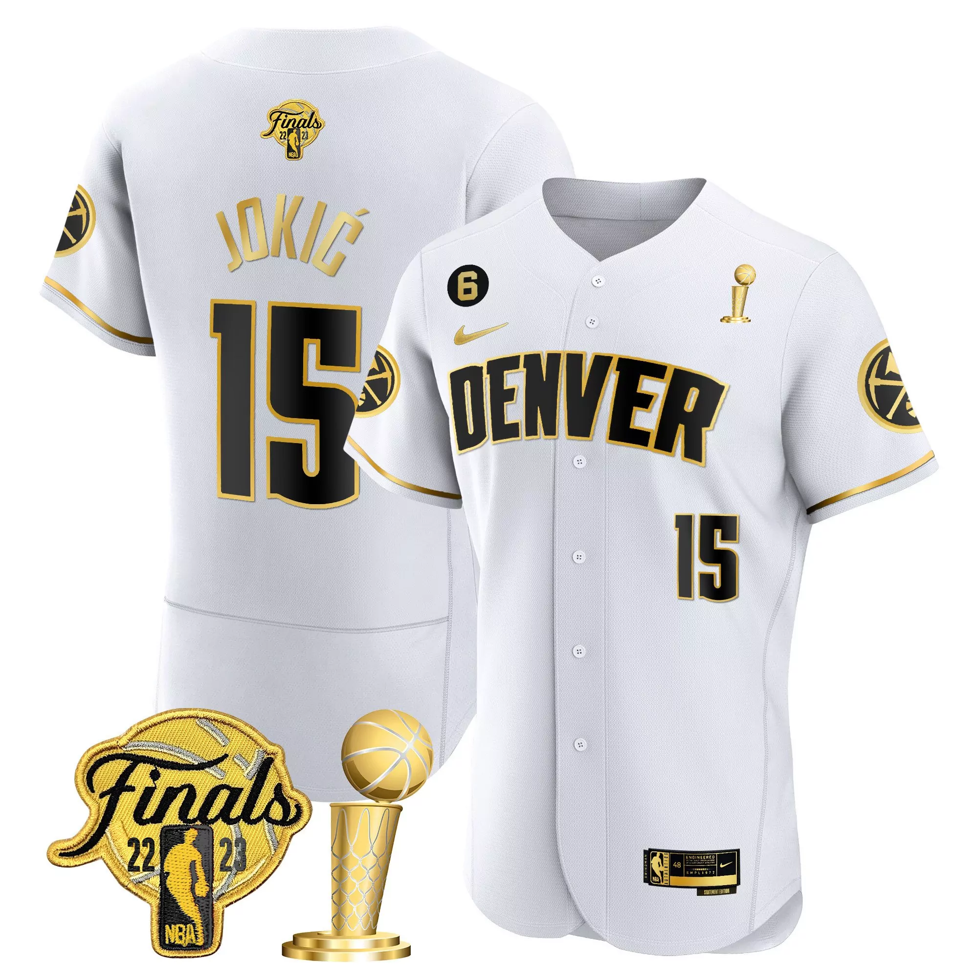 joki 15 denver nuggets 2022 men s all stitched vapor jersey finals edition white