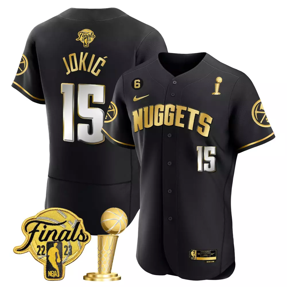 joki 15 nuggets 2022 men s finals all stitched vapor jersey black edition 1