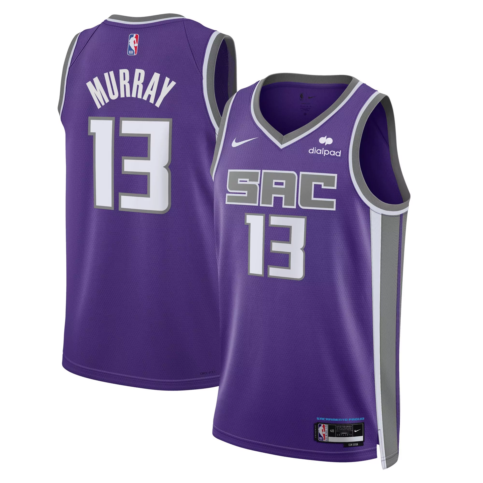 jonas valan i nas sacramento kings fanatics youth fast break replica player jersey black icon edition