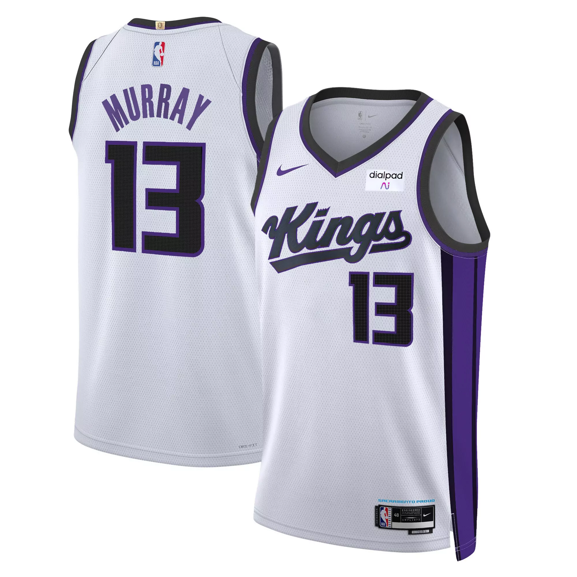 jonas valan i nas sacramento kings fanatics youth fast break replica player jersey black icon edition