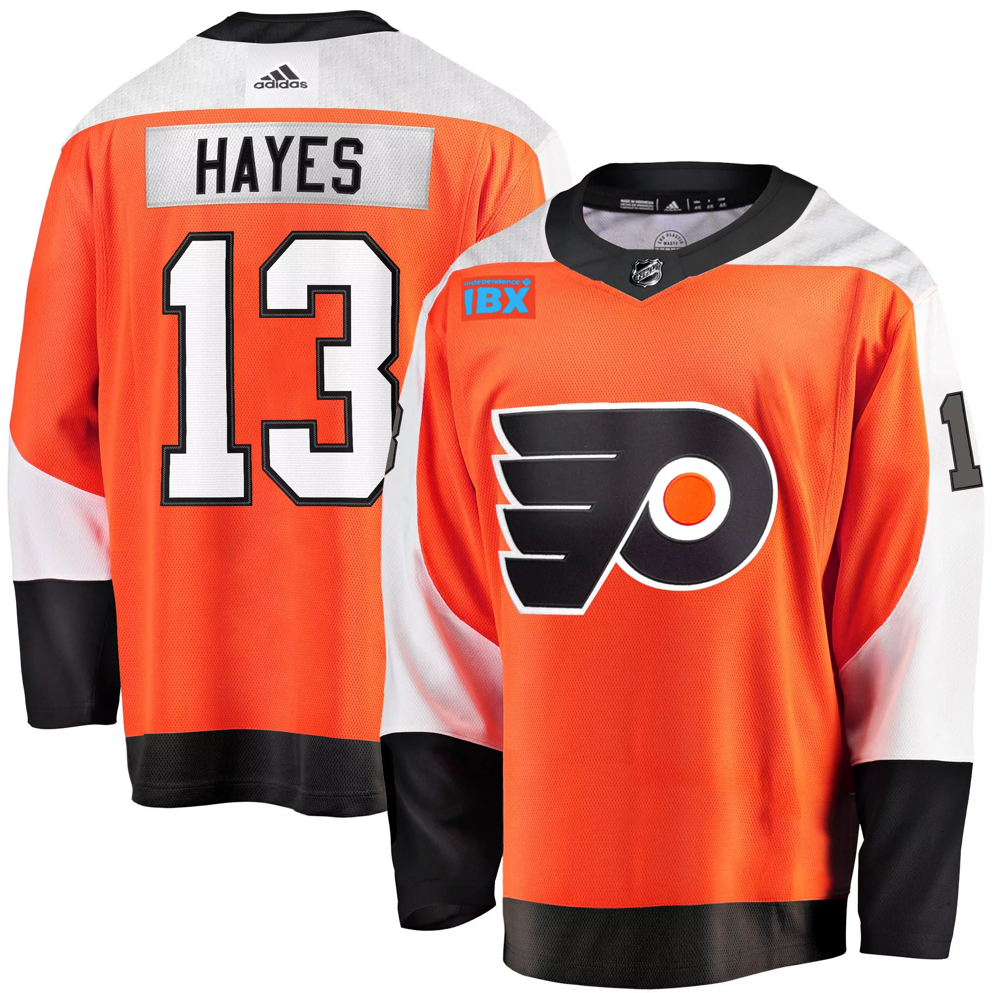 kevin hayes 13 philadelphia flyers 2023 men s all stitched vapor jersey orange ibx patch
