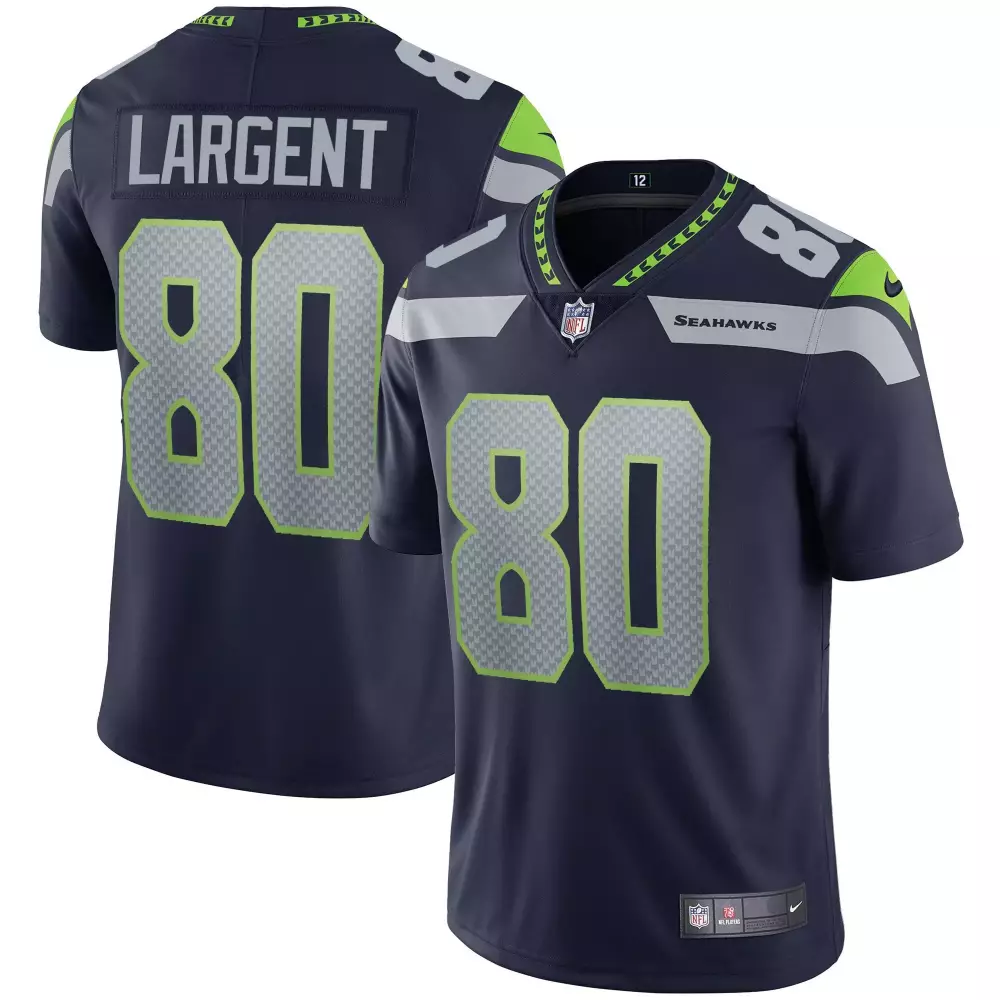 Largent 80 Seahawks 2023 Vapor Jersey | Navy Green All Stitched | Fan Gear for Game Day | For Men, Women & Youth