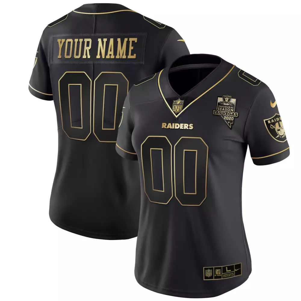 las vegas raiders women s 00 all stitched vapor jersey 2020 black edition