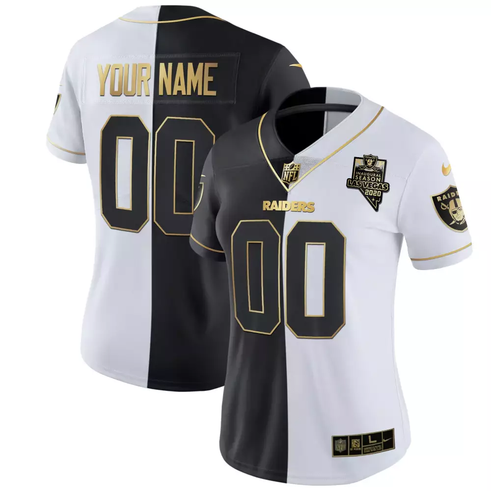 las vegas raiders women s 2020 all stitched vapor jersey your name 00 black