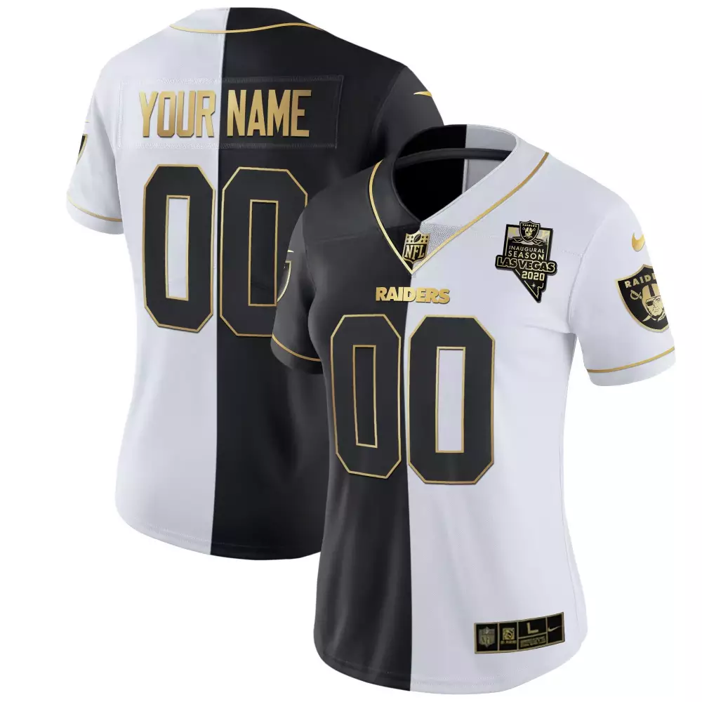 las vegas raiders women s 2020 all stitched vapor jersey your name 00 black
