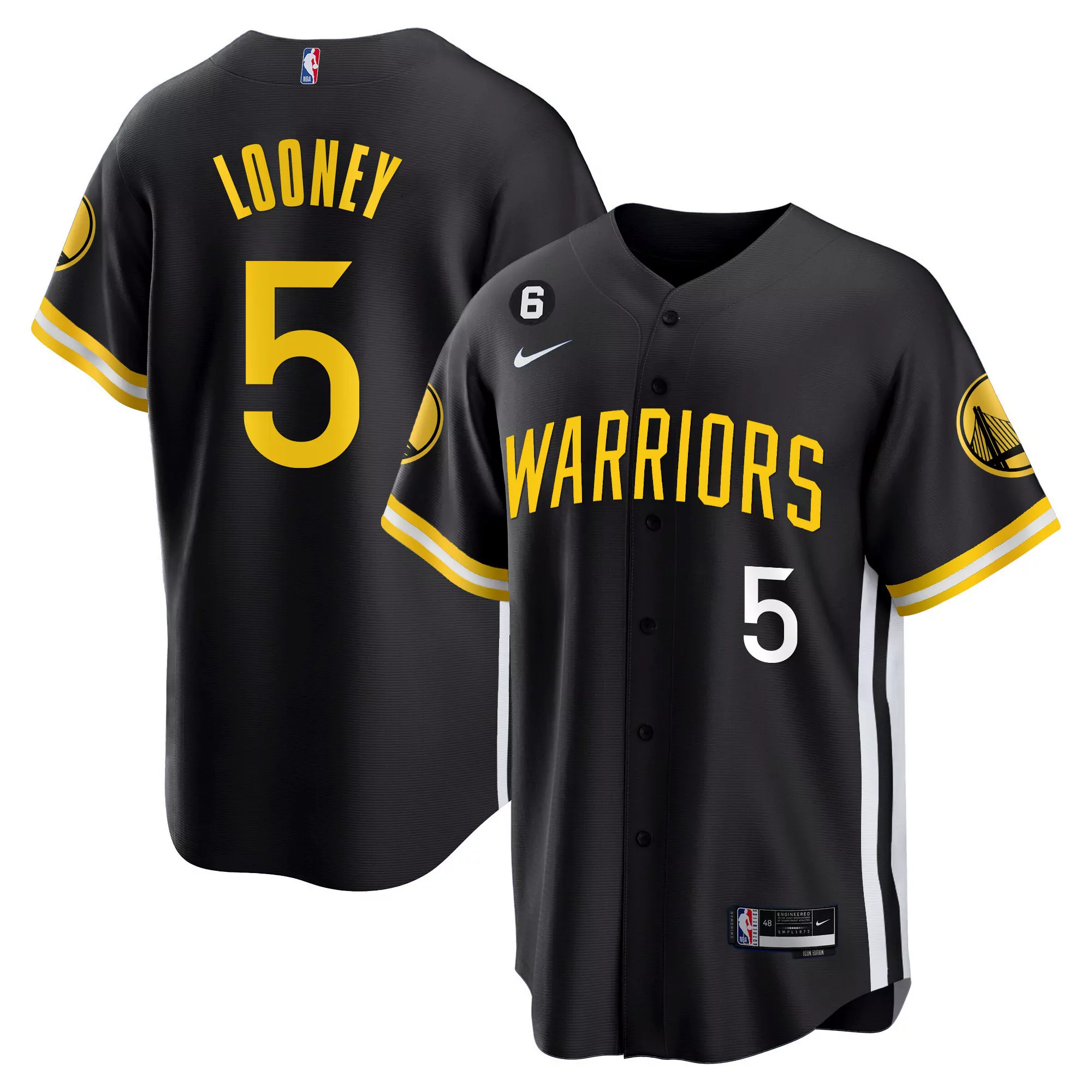 klay thompson golden state warriors nike youth swingman replica jersey city edition black