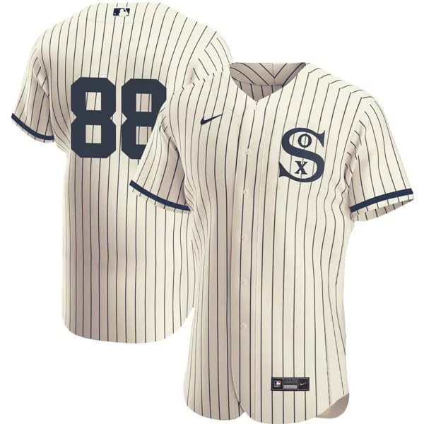 Luis Robert 88 Chicago White Sox 2023 Men's All Stitched Vapor Jersey | Cream Blue Design | For Men