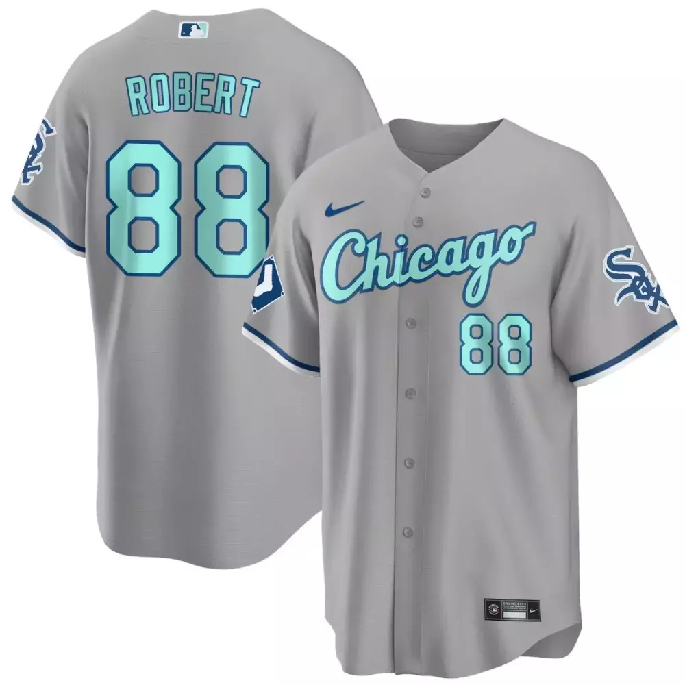 Luis Robert 88 Chicago White Sox 2023 Stitched Vapor Jersey | Gray Fan Gear for Men, Women & Youth