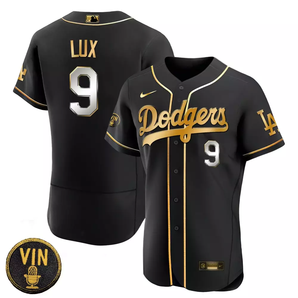 Los Angeles Dodgers Youth White Gold Vin Roberto Patch Jersey | Gold Trim Vapor Premier Limited Edition | For Men, Women & Youth