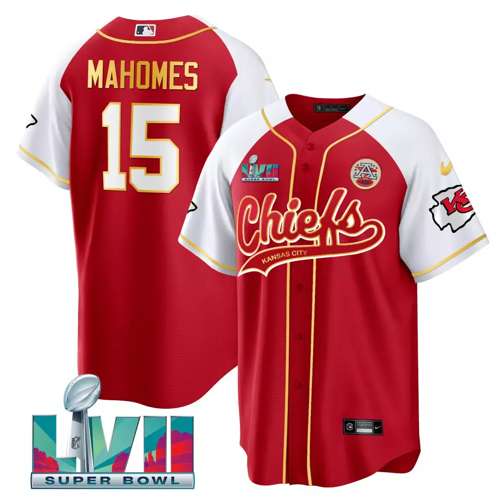 Mahomes 15 Kansas City Chiefs White Stitched Jersey | Super Bowl LVIII Limited Edition | Fan Gear for Men, Women & Youth