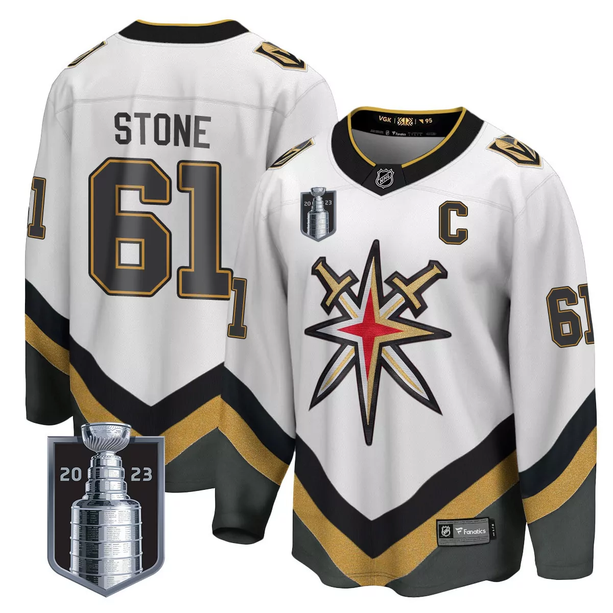 mark stone 61 vegas golden knights 2023 men s all stitched vapor jersey champions edition