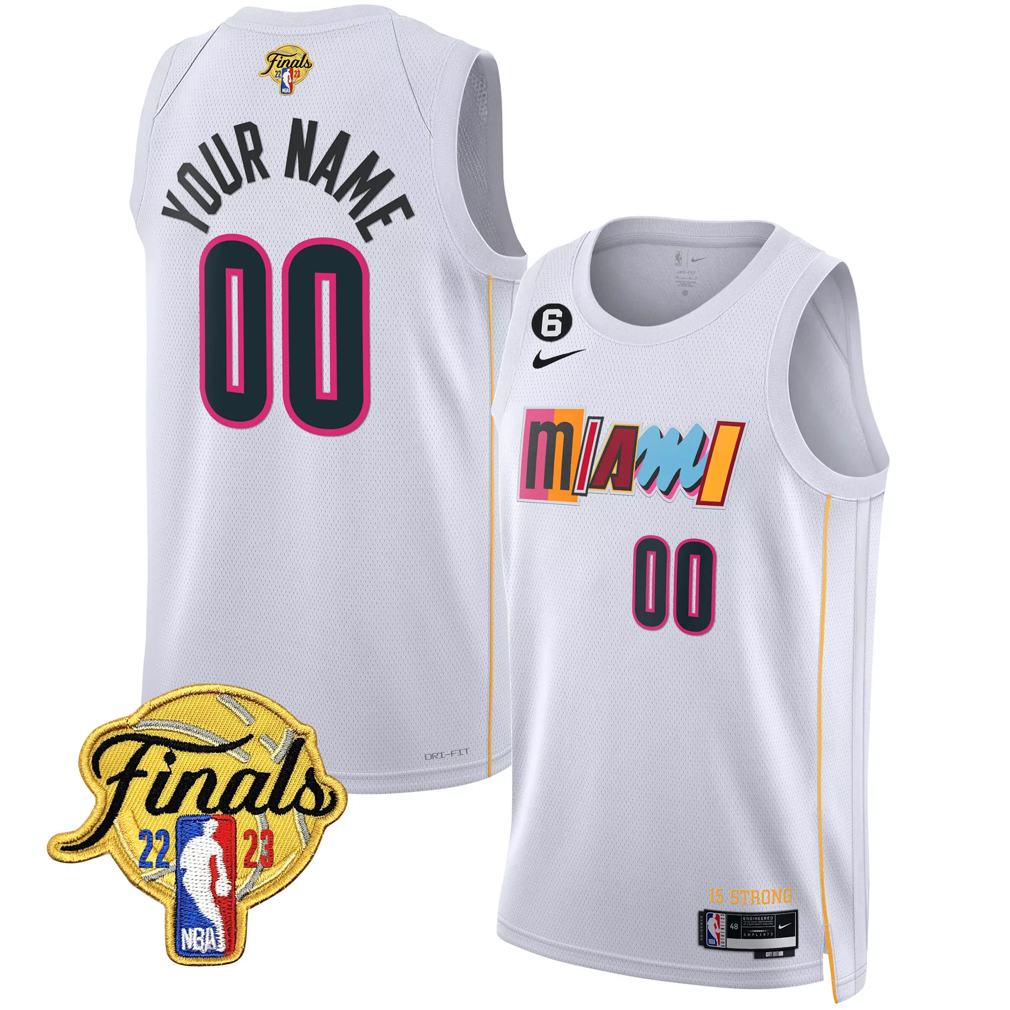 miami heat 00 finals 22 23 all stitched vapor jersey red women s nike