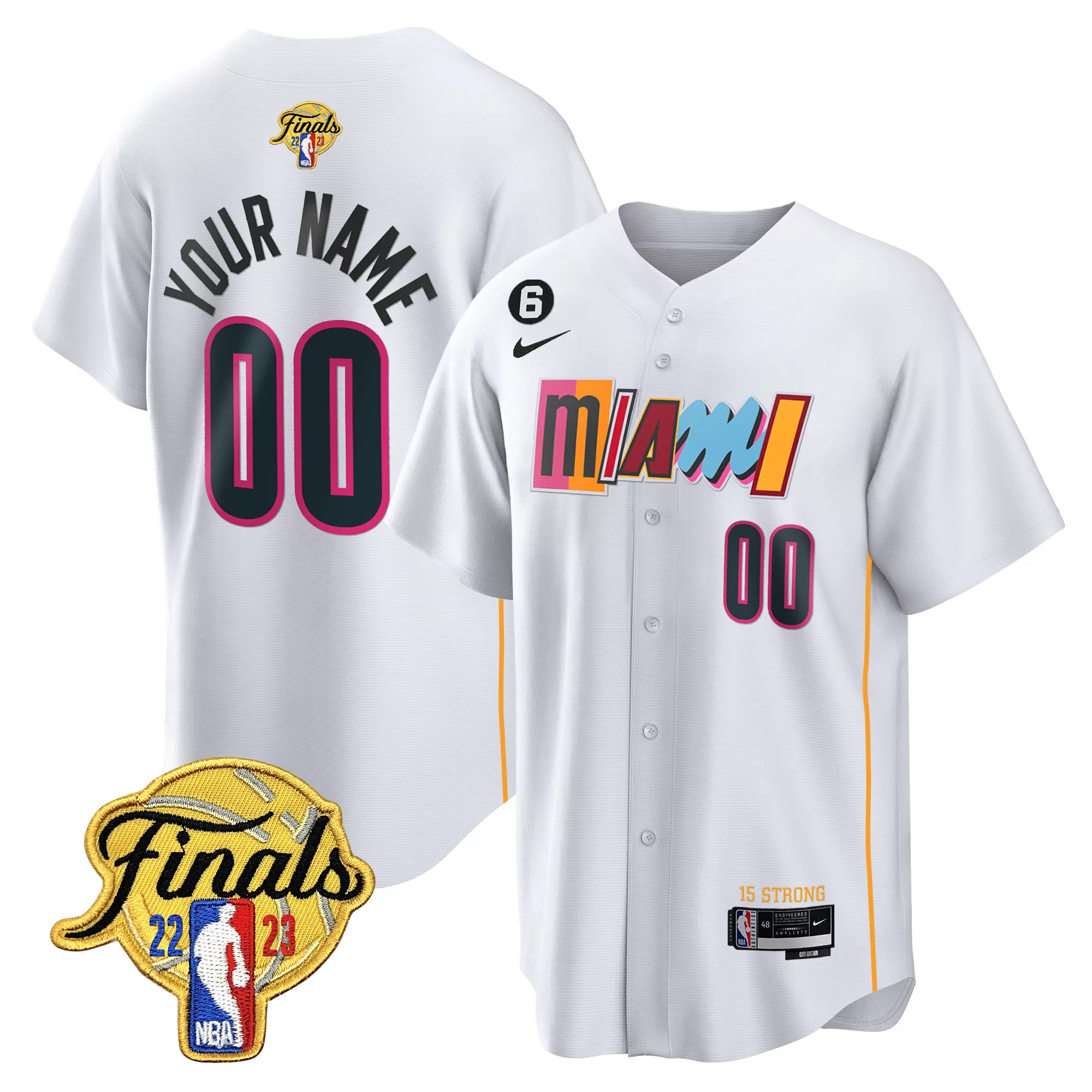 miami heat 00 finals 22 23 all stitched vapor jersey red women s nike