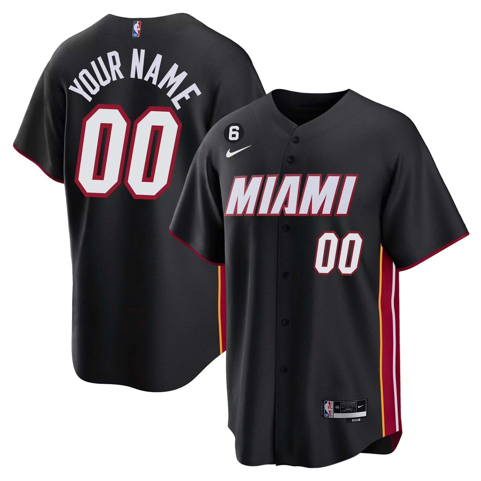 miami heat all stitched vapor jersey 2022 finals black 00 your name