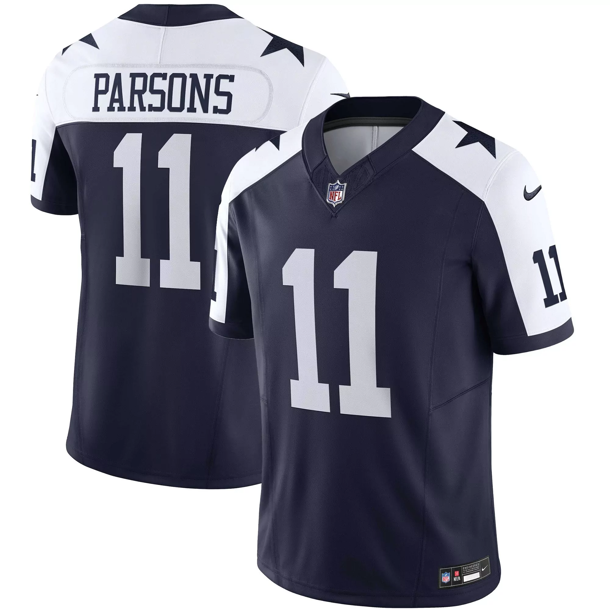micah parsons 11 dallas cowboys 2023 men s all stitched vapor jersey navy