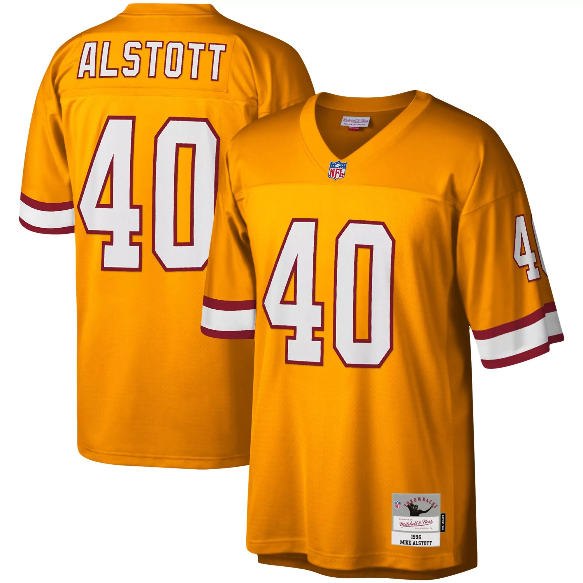 mike alstott 40 tampa bay buccaneers 1996 men s all stitched vapor jersey gold 3