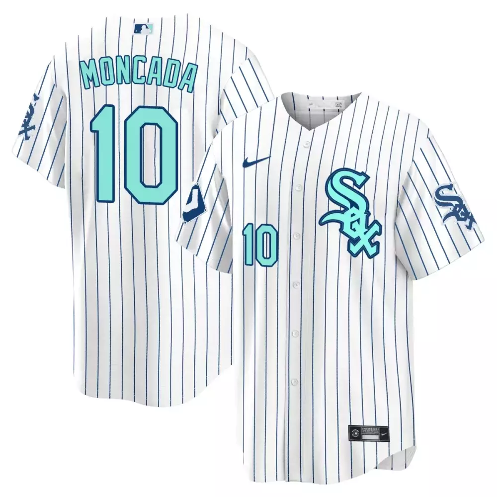 Moncada 10 Chicago White Sox 2023 Stitched Vapor Jersey | White & Blue Style | Replica Fan Gear for Men, Women & Youth