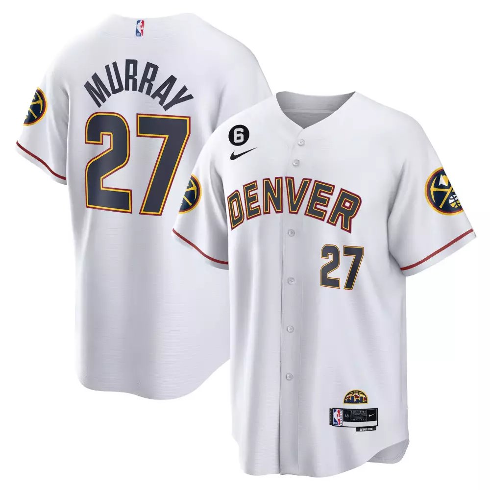 Murray 27 Denver White Edition Stitched Vapor Jersey | 2023 Men's All Stitched with Patch | Fan Gear for Game Day | For Men, Women & Youth