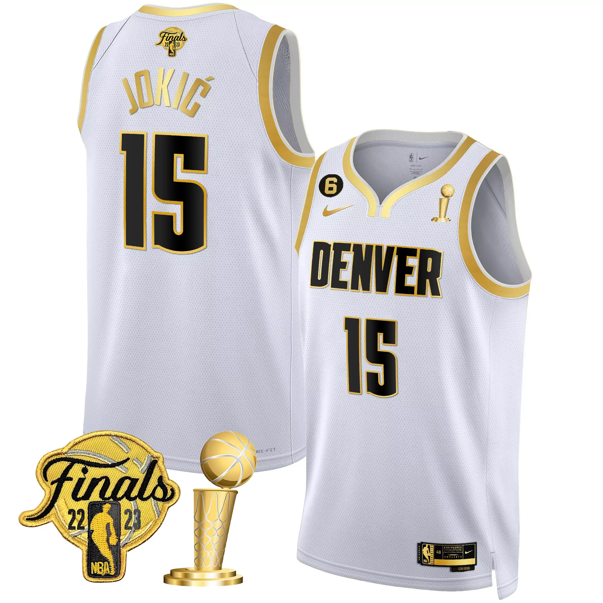 nikola joki 15 denver nuggets 2023 men s all stitched vapor jersey blue