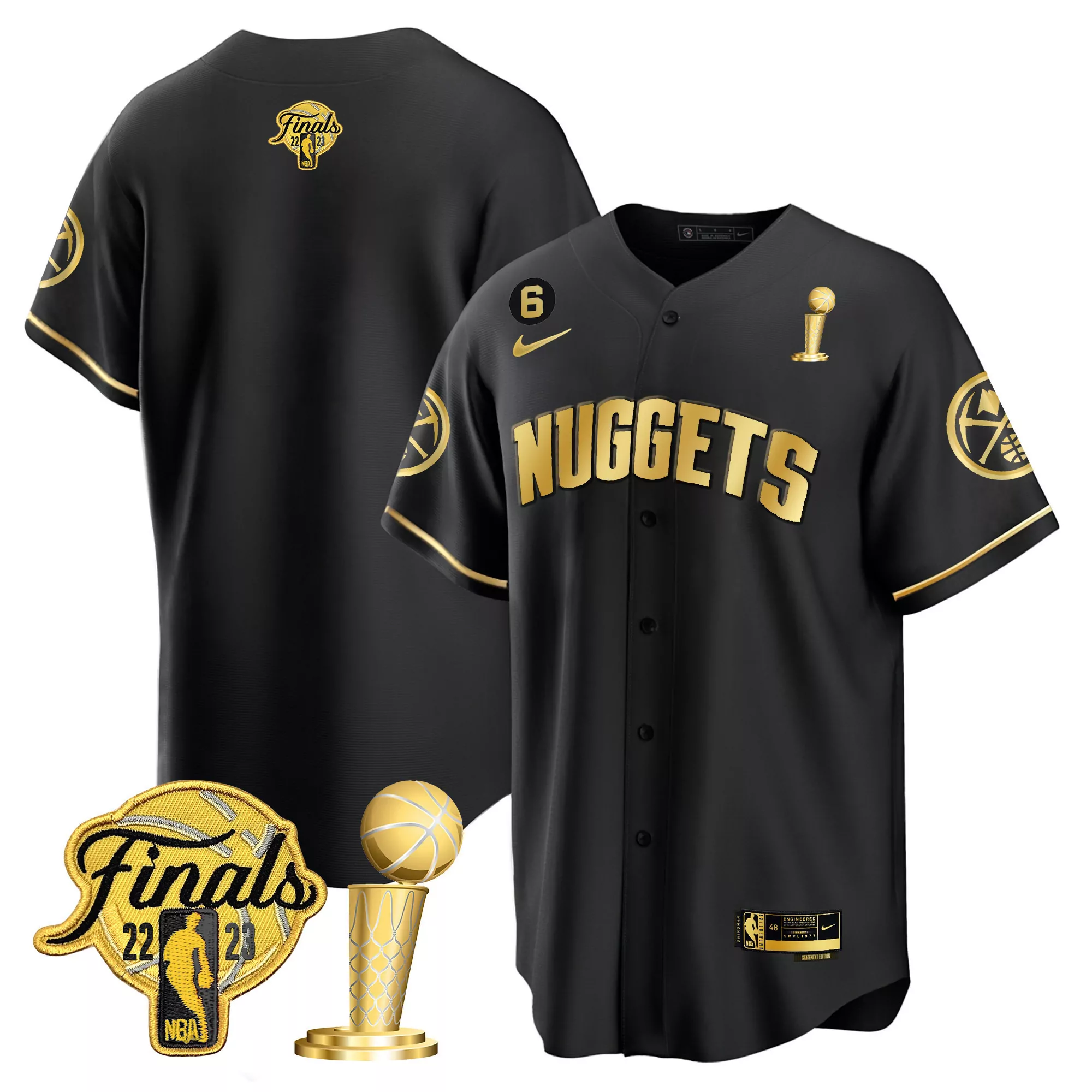 nikola jokic 6 denver nuggets 2023 men s all stitched vapor jersey white