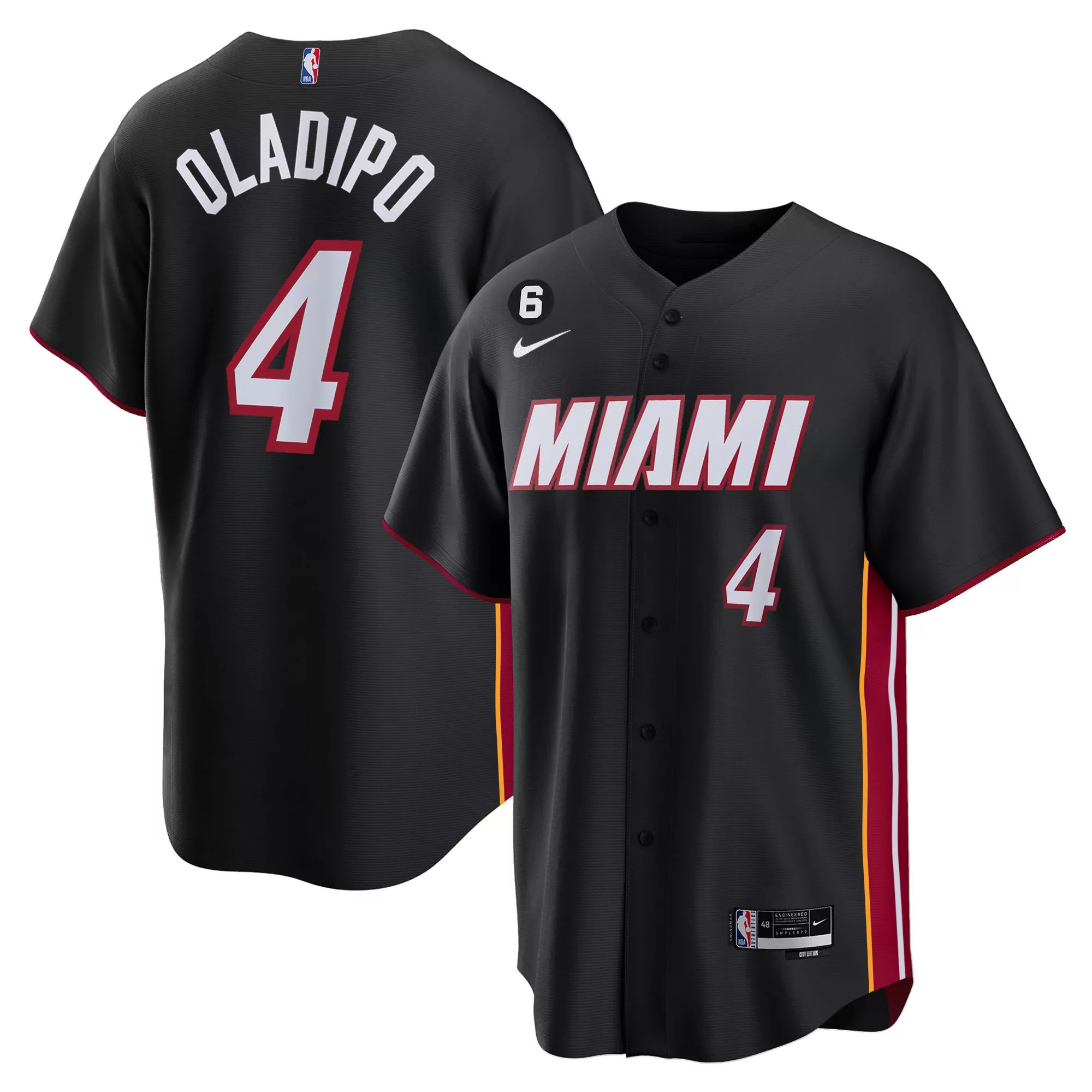 oladipo 4 miami heat 2023 finals patch men s all stitched jersey white