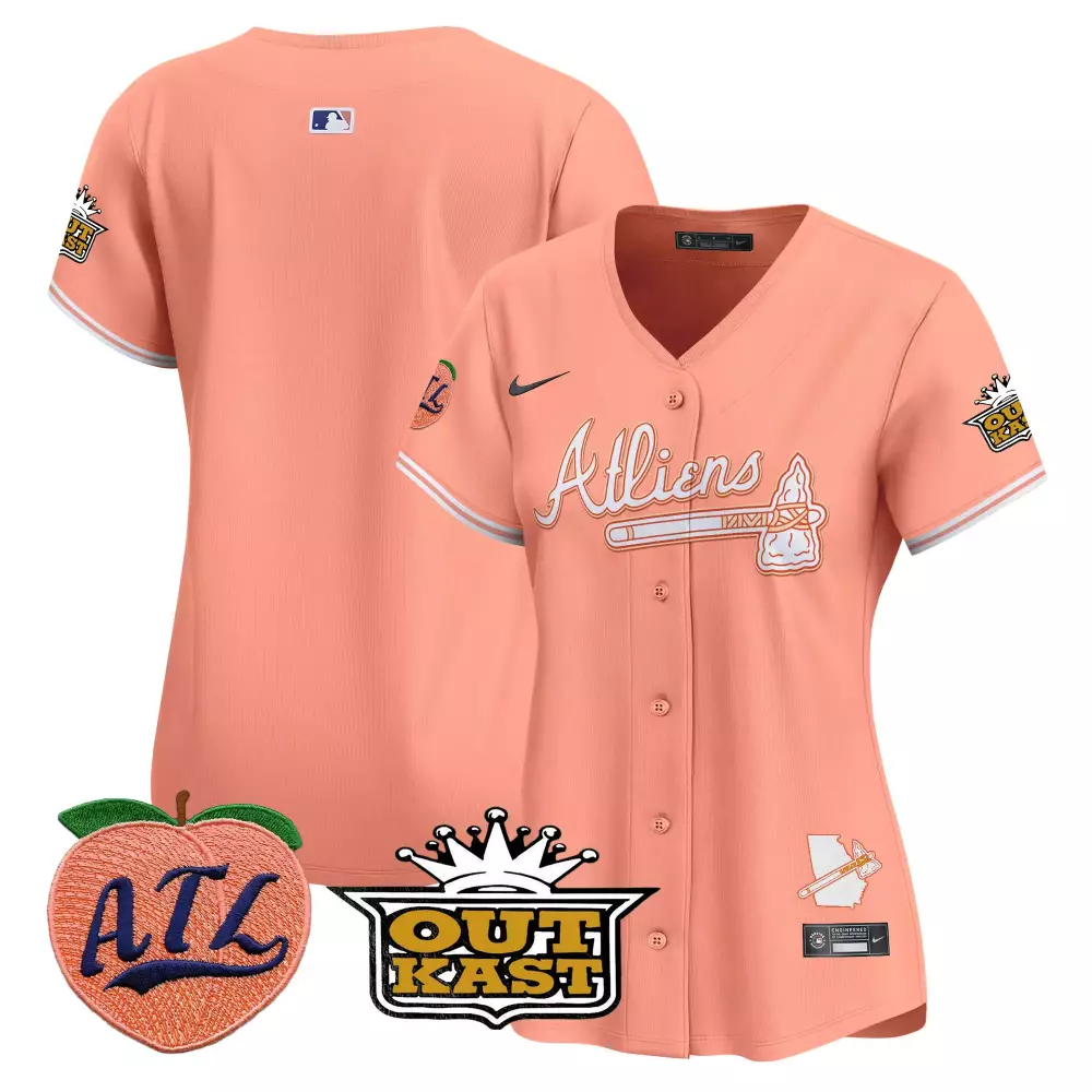 outkast atl women s 2023 pink all stitched vapor jersey notvisible atlanta braves