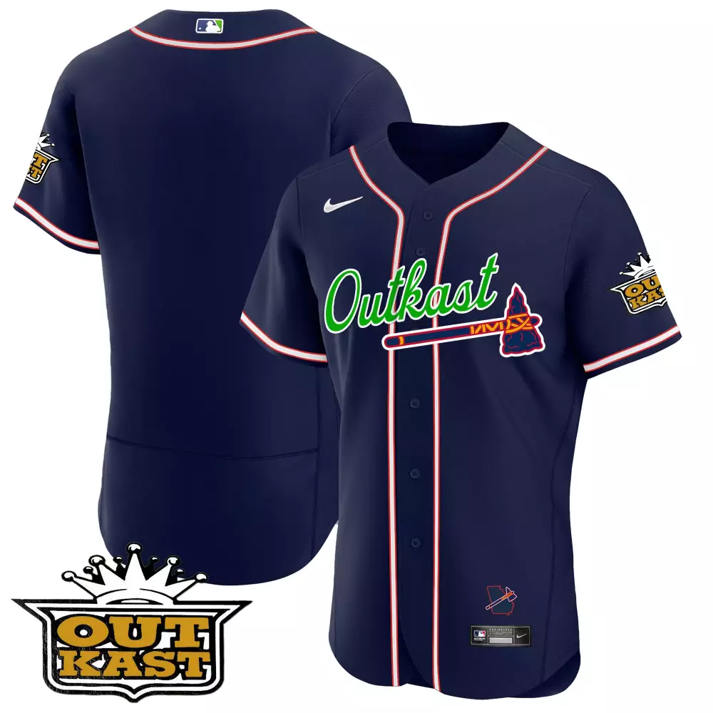 outkast braves 00 all stitched vapor jersey 2023 men s green edition
