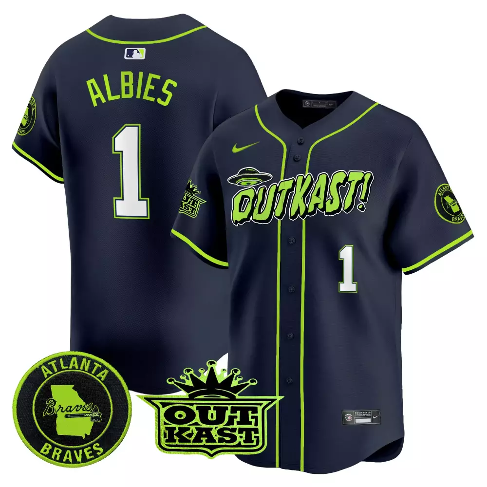 ozzie albies 1 atlanta braves 2023 men s all stitched vapor jersey outkast edition