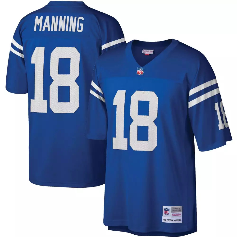 peyton manning 18 indianapolis colts 1998 men s all stitched vapor jersey blue